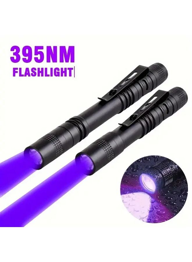 2 Pieces UV Black Light Flashlight For Leak Detection Pet Urine Stain And Bed Bug - Image 1